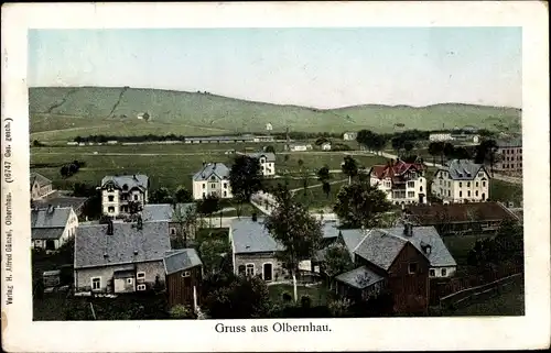 Ak Olbernhau im Erzgebirge, Blick auf den Ort