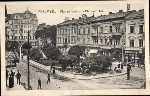 Ak Przemyśl Polen, Plac na bramie, Platz am Tor
