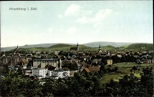 Ak Jelenia Góra Hirschberg Riesengebirge Schlesien, Panorama