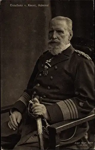 Ak Admiral Eduard von Knorr, Portrait, Kaiserliche Marine