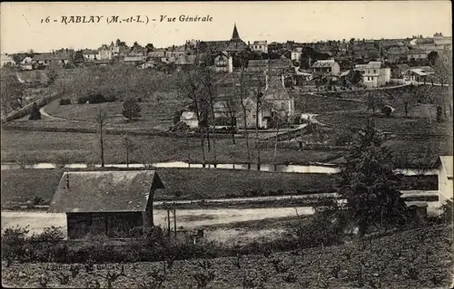 Ak Rablay Maine-et-Loire, Vue générale