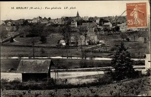 Ak Rablay Maine-et-Loire, Vue générale