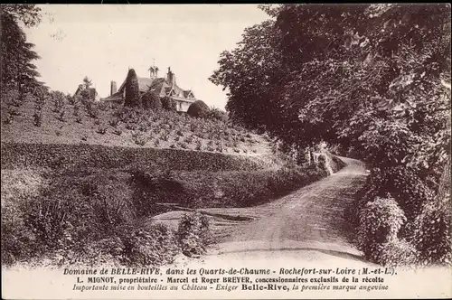 Ak Rochefort sur Loire Maine et Loire, Chaume, Domaine de Belle Rive, Grand Cru d'Anjou