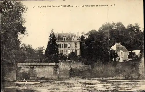 Ak Rochefort sur Loire Maine et Loire, Le Chateau de Dieuzle