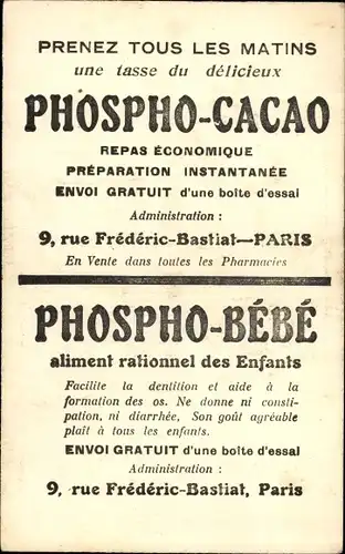 Künstler Ak Le Courageux Bouledogue, Phospho Cacao, Phospho Bébé