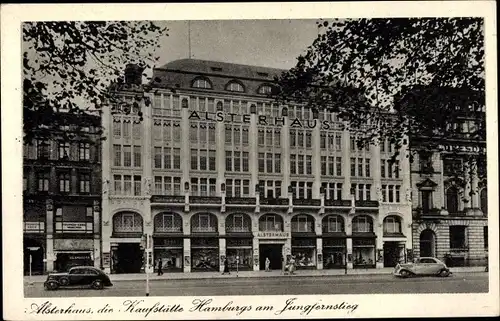 Ak Hamburg Altstadt, Alsterhaus am Jungfernstieg