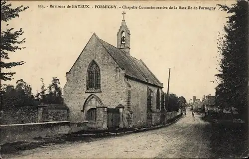 Ak Formigny Calvados, La Chapelle commemorative de la Bataille en 1450
