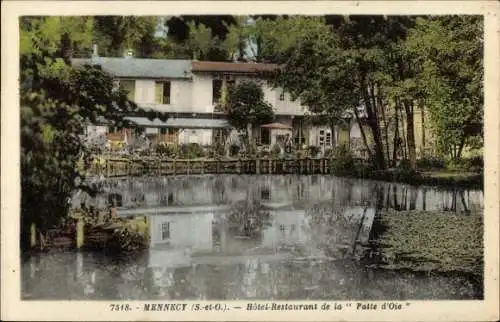 Ak Mennecy Essonne, Hotel Restaurant de la Patte d'Oie