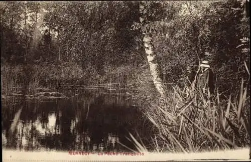 Ak Mennecy Essonne, La Peche Tranquille