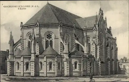 Ak Rochefort sur Loire Maine et Loire, L'Eglise
