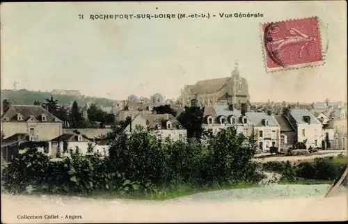 Ak Rochefort sur Loire Maine et Loire, Vue générale