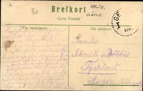 Ak Gefle Gävle Schweden, Staketgatan fran Vester