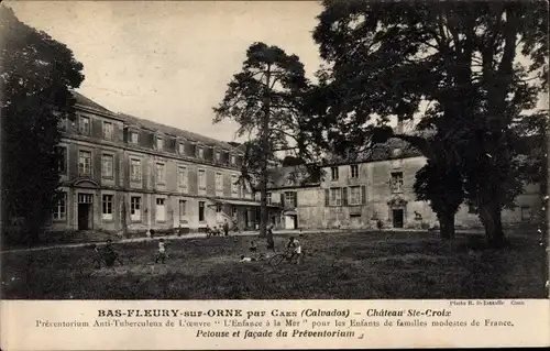 Ak Fleury sur Orne Calvados, Chateau Sainte Croix