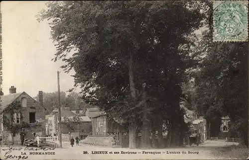 Ak Fervaques Calvados, L'entree du Bourg