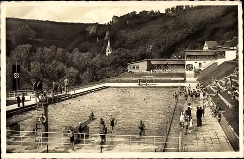 Ak Blaubeuren Baden Württemberg, Freischwimmbad