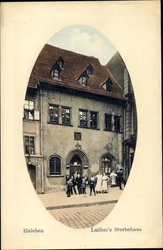 Präge Ak Lutherstadt Eisleben, Luther's Sterbehaus