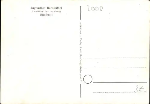 Ak Barsbüttel in Schleswig Holstein, Jugendhof, Südfront