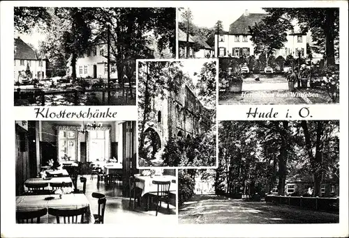 Ak Hude in Oldenburg, Klosterschänke W Reemtsma, Herrenhaus von Witzleben