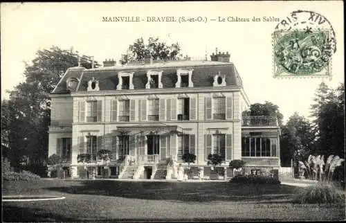 Ak Mainville Draveil Essonne, Le Chateau des Sables