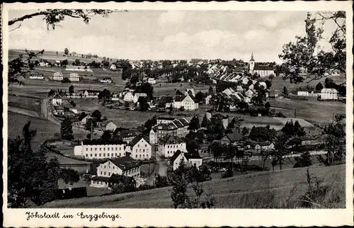 Ak Jöhstadt im Erzgebirge Sachsen, Totalansicht der Ortschaft