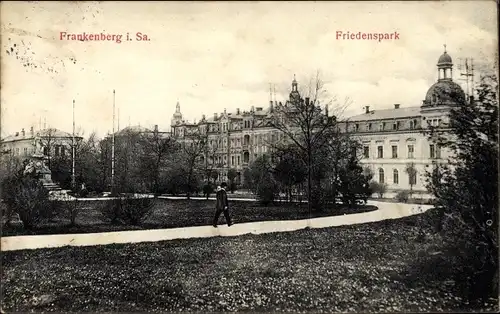 Ak Frankenberg an der Zschopau Sachsen, Friedenspark