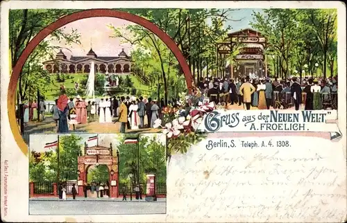 Litho Berlin Neukölln, Gasthaus Neue Welt