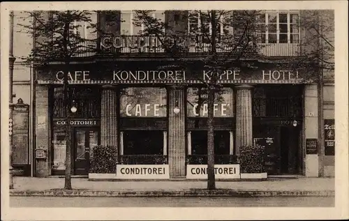 Ak Berlin Kreuzberg, Konditorei und Hotel Koppe, Königgrätzerstraße 117