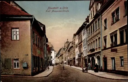 Ak Neustadt an der Orla, Karl Alexander Straße