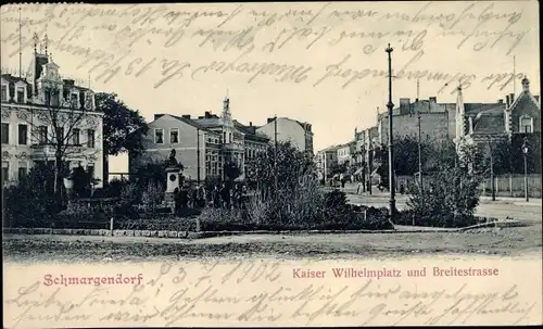 Ak Berlin Wilmersdorf Schmargendorf, Kaiser Wilhelmplatz, Breitestraße