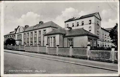 Ak Bautzen in der Oberlausitz, Standort Lazarett