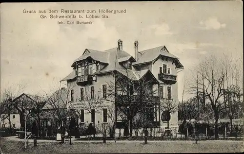 Ak Großschweidnitz in Sachsen, Restaurant zum Höllengrund