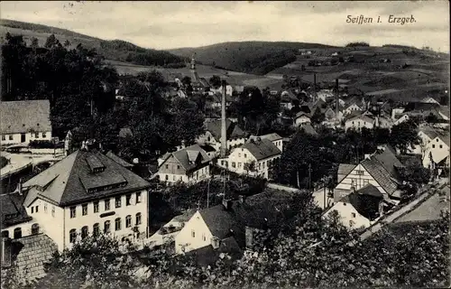 Ak Seiffen im Erzgebirge, Ortsübersicht