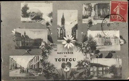 Ak Torfou Maine et Loire, Stadtansichten