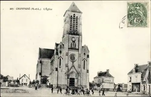 Ak Champigné Maine-et-Loire, L'Eglise