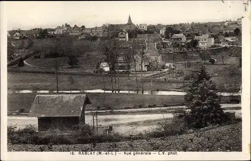 Ak Rablay Maine-et-Loire, Vue générale