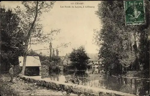 Ak Gilbourg Bellevigne en Layon Maine et Loire, Les Bords du Layon