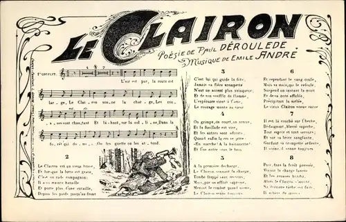 Lied Ak Le Clairon, Deroulede, Emile Andre