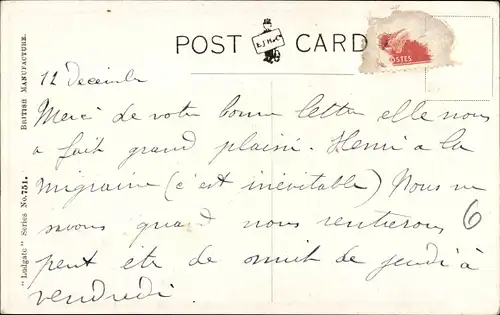 Künstler Ak Gilson, T., His first love letter, Junge schreibt Liebesbrief