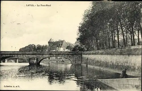 Ak Laval Mayenne, Le Pont Neuf