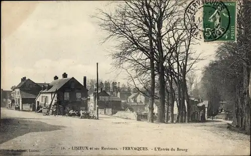 Ak Fervaques Calvados, L'entree du Bourg