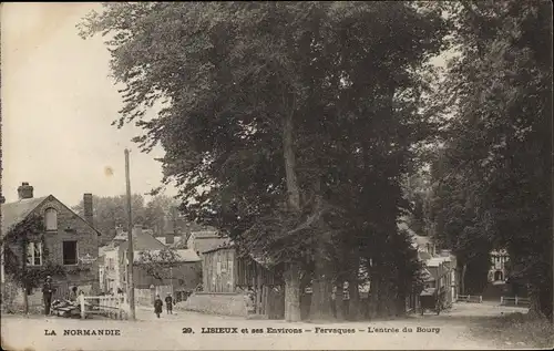 Ak Fervaques Calvados, L'entree du Bourg