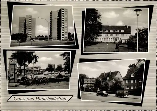 Ak Harksheide Norderstedt Schleswig Holstein, Hochhäuser, Sparkasse, Wohnsiedlung