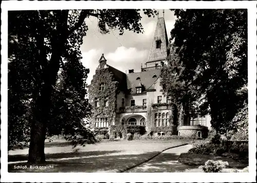 Ak Tremsbüttel in Schleswig Holstein, Schlosshotel, Rückansicht