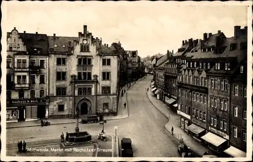 Ak Mittweida in Sachsen, Markt, Rochlitzer Straße, Kaufhaus H. Bach