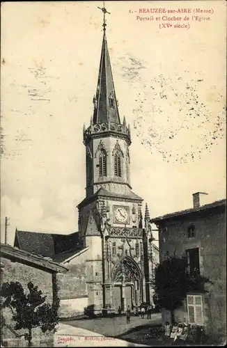 Ak Beauzée sur Aire Beausite Meuse, L'Eglise