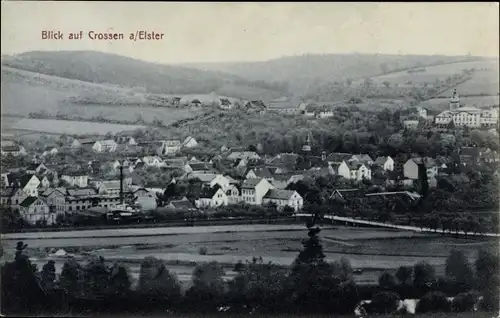 Ak Crossen an der Elster Thüringen, Gesamtansicht