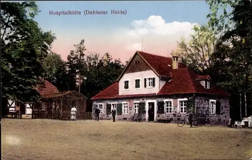 Ak Dahlen im Kreis Nordsachsen, Dahlener Heide, Waldgaststätte Hospitalhütte