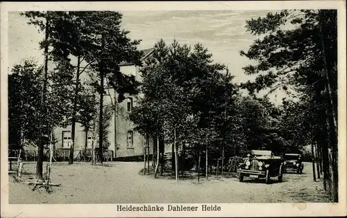 Ak Dahlen im Kreis Nordsachsen, Dahlener Heide, Heideschänke, Besitzer W. Scholz