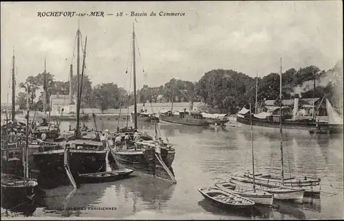Ak Rochefort sur Mer Charente Maritime, Bassin du Commerce