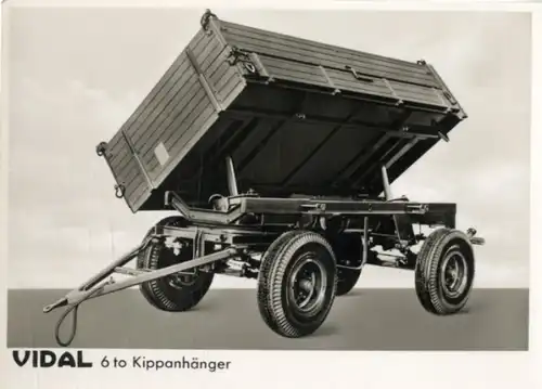 Foto Fahrzeug Firma Vidal Harburg, 6 t  Kippanhänger